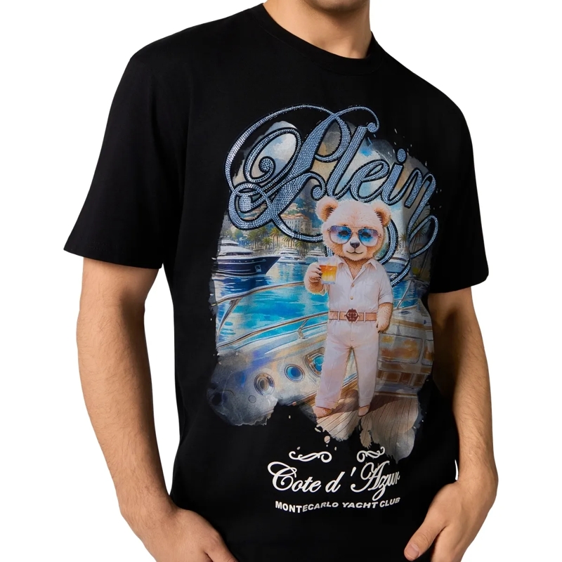 Philipp Plein T-Shirt Round Neck T-Shirt Teddy Yachting schwarz(Image 3)