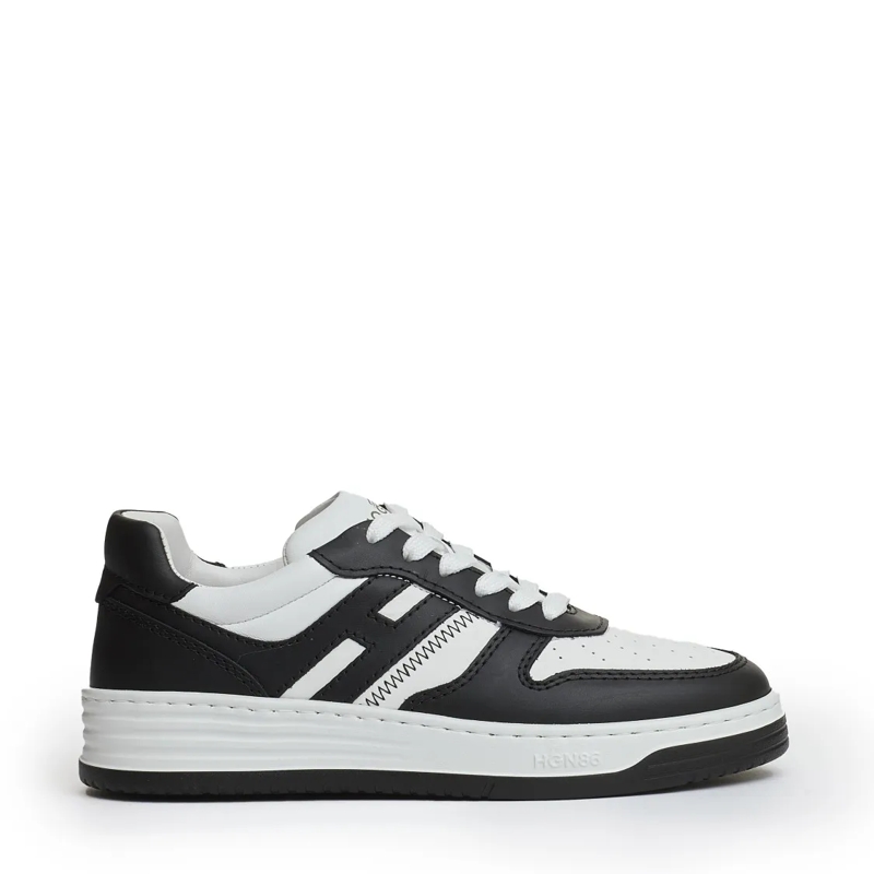 Hogan Lage-top sneaker Basketball Leather White Black Black