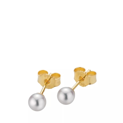 Gellner Stud Earrings Cultured Akoya Pearl 4,5 Gold Ohrstecker