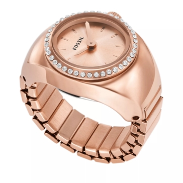 Fossil horloge rose online goud