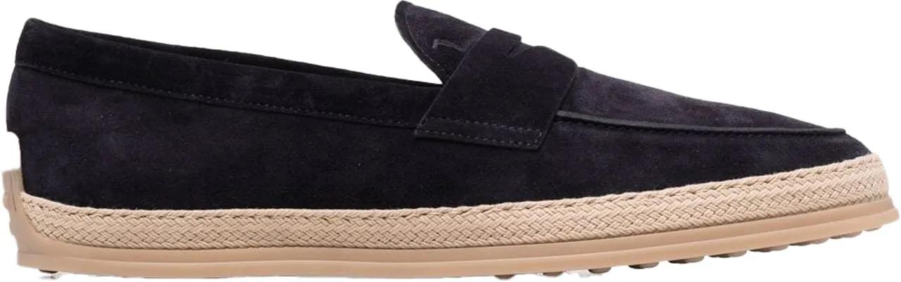 Thumbnail - Tod's Loafer - Mocassino In Pelle Scamosciata Blu - Gr. UK_9_5 - in Blau - für Damen