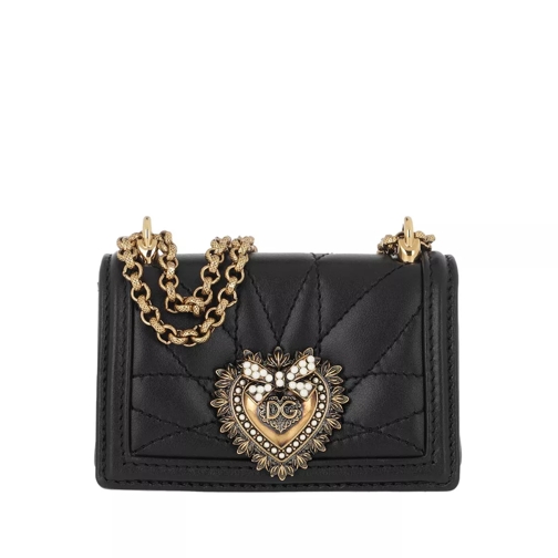 Dolce&Gabbana Micro Devotion Crossbody Black Crossbody Bag