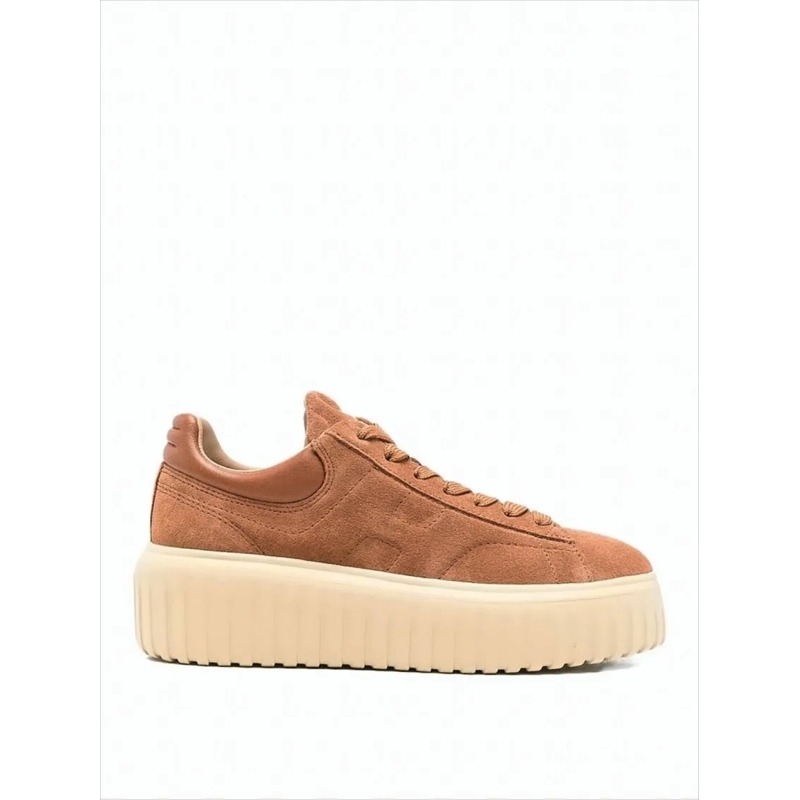 Hogan Lage-top sneaker H-Stripes H Hogan Sneakers With Distinctive Emboss Brown