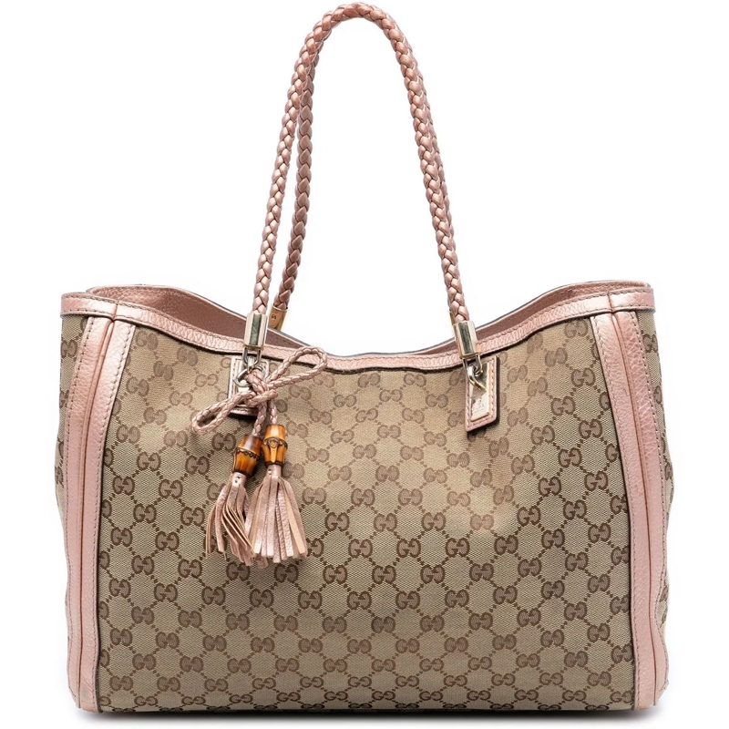 Gucci Shopper Medium GG Canvas Bella Tote braun