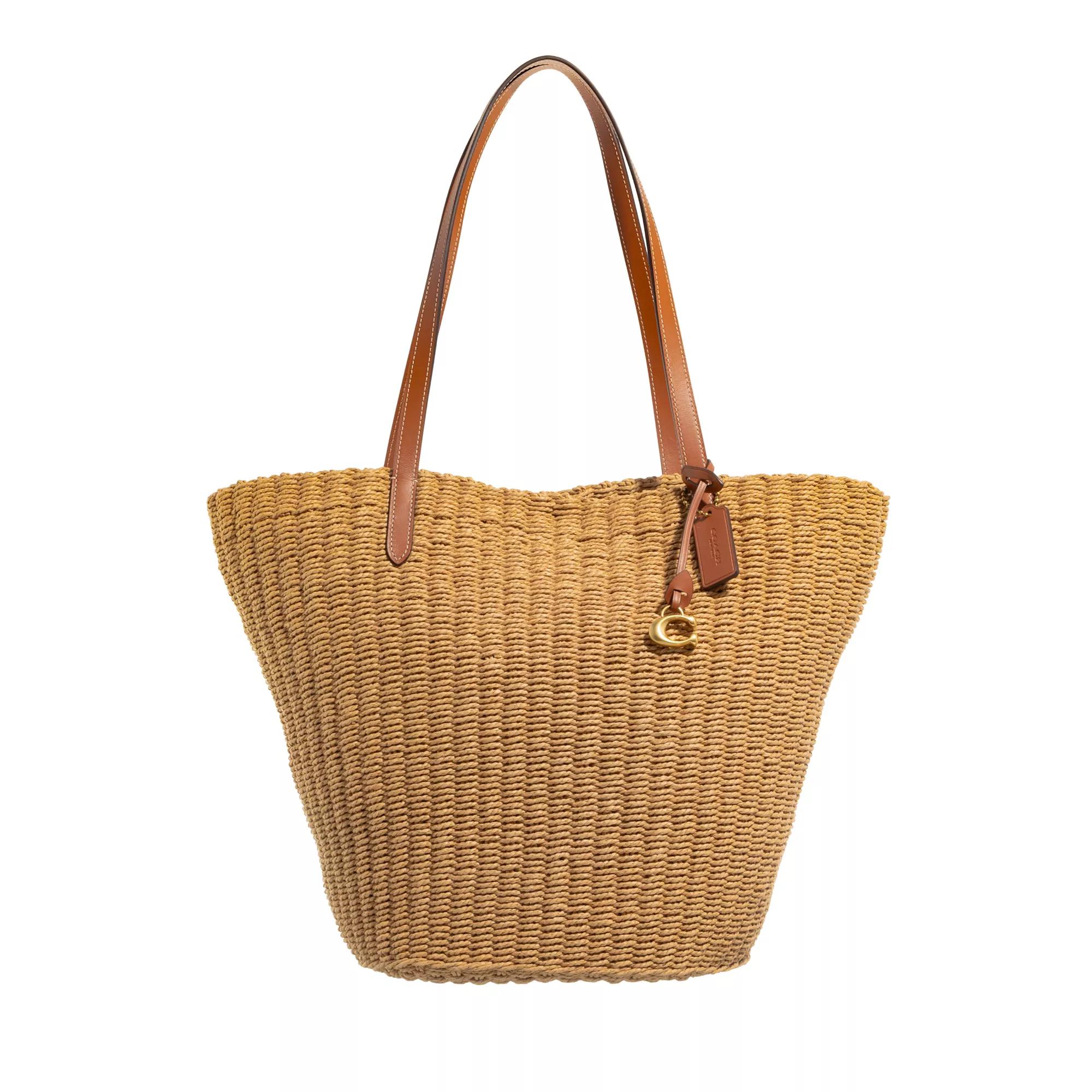 Coach Shopper - Straw Tote - Gr. unisize - in Beige - für Damen