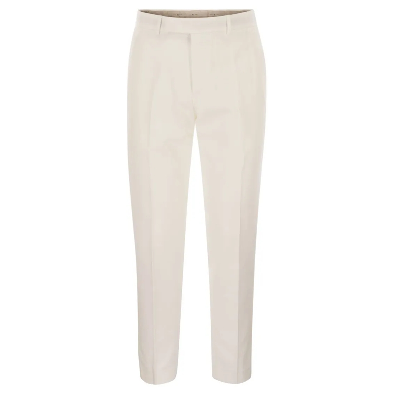 Pt Torino Pantalon de costume Rebel - Cotton Trousers White