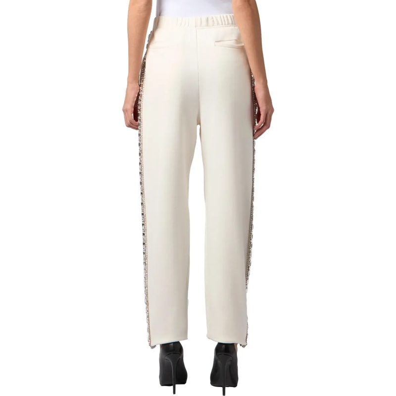 Philipp Plein Jogginghose Washed Joggers Tennis Club Crystals weiss(Image 2)