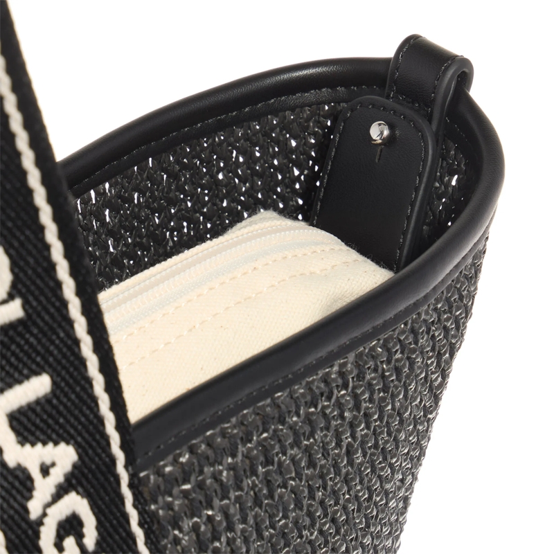 Karl Lagerfeld Shopper K/Essential Raffia Bag Black(Image 4)