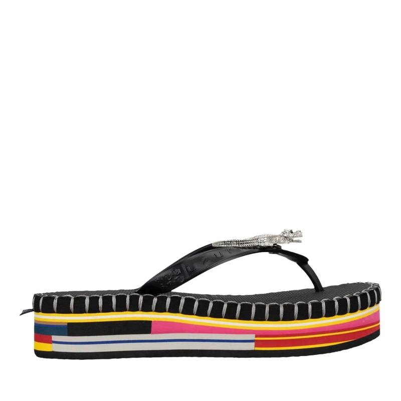 UZURII Flip Flops flip flop Crocodile Colorful Black schwarz(Image 3)