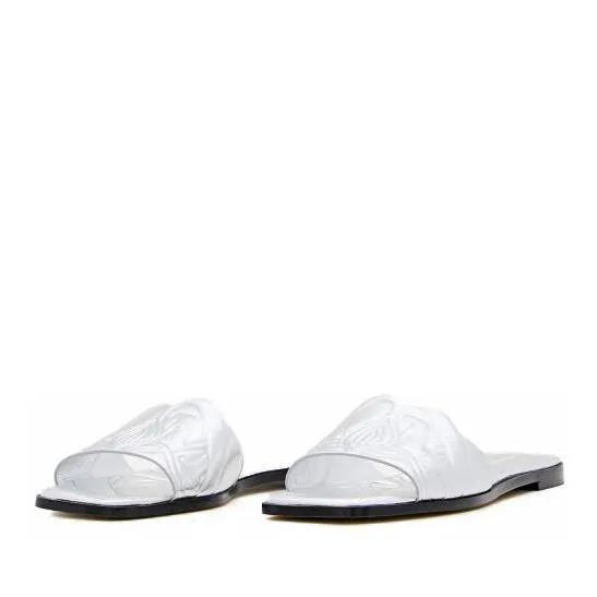 Alexander McQueen Sandalen & Sandaletten - Flat Leather Slide Sandal - für Damen