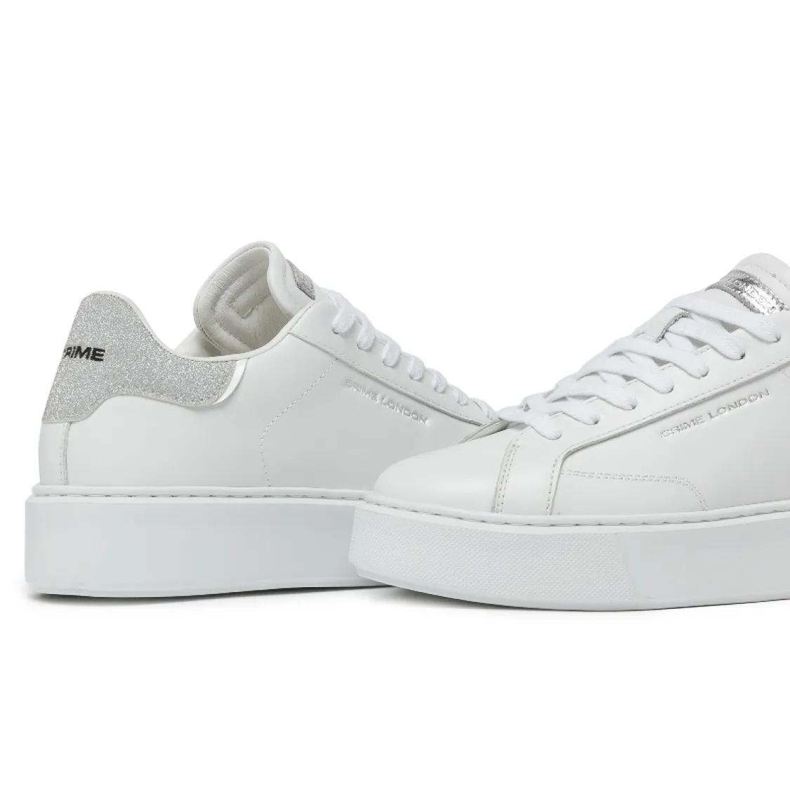 Thumbnail - CRIME LONDON Low-Top Sneaker - White Leather Sneakers - Gr. 39 (EU) - in Weiß - für Damen