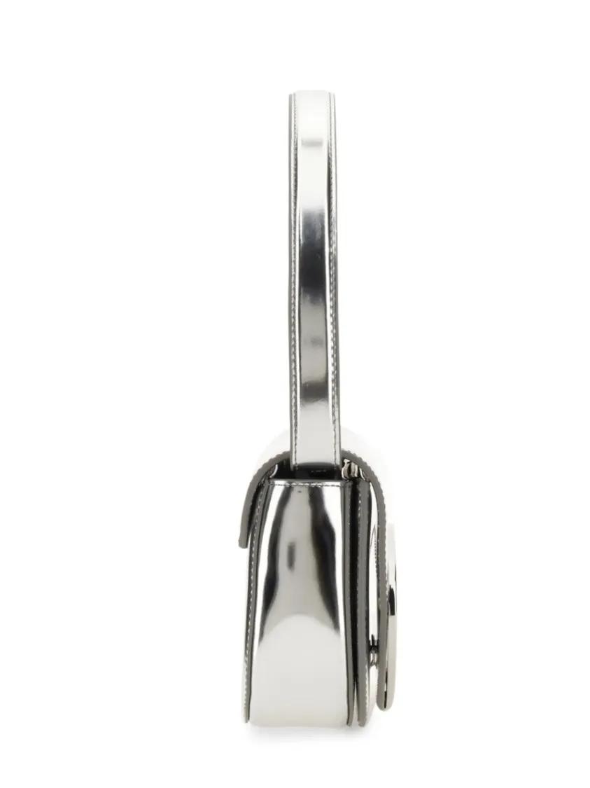Diesel Hobo bags Silver Metallic Shoulder Bag in zilver