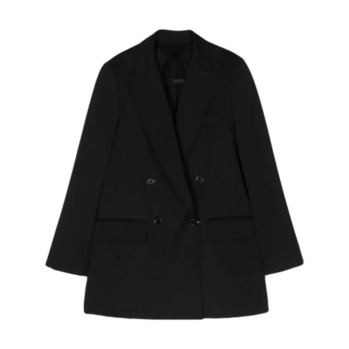 Max Mara Double Breasted Jacket Black 