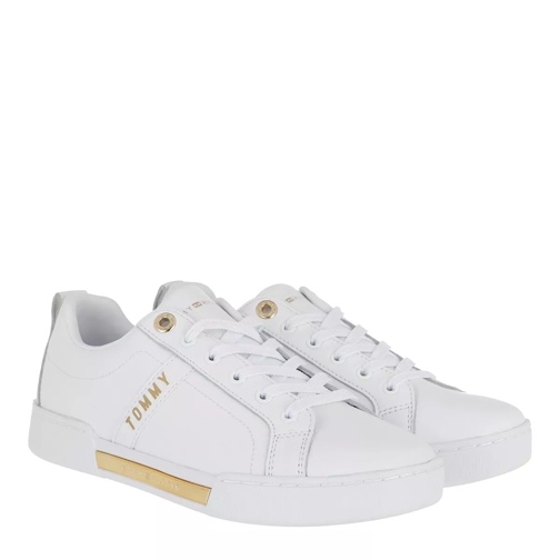 Tommy Hilfiger Branded Outsole Strappy Sneaker White Low-Top Sneaker