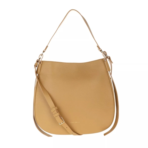 Coccinelle Tote Bag Leather Camel Shopping Bag