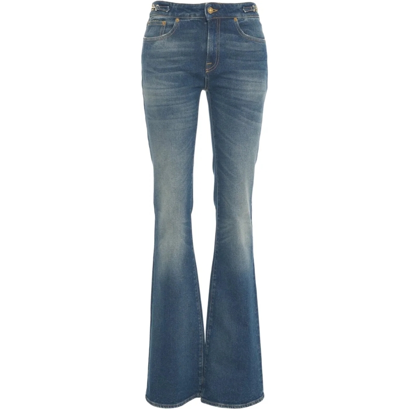 Golden Goose Jeans Slim Fit Bootcut jeans with metallic details blau