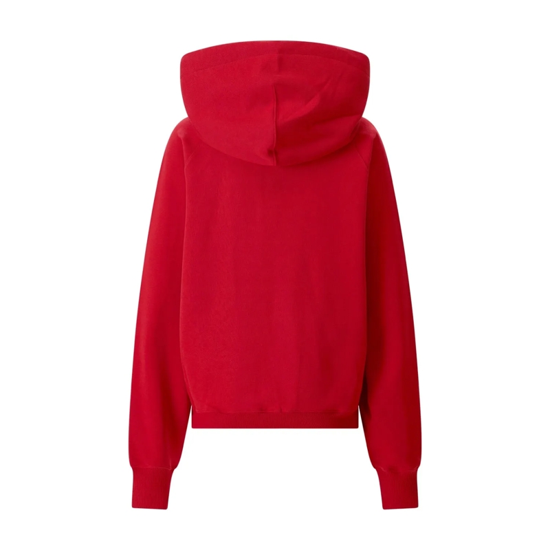 AMI Paris Pull Hoodie aus Baumwoll-Mix rot(Image 3)