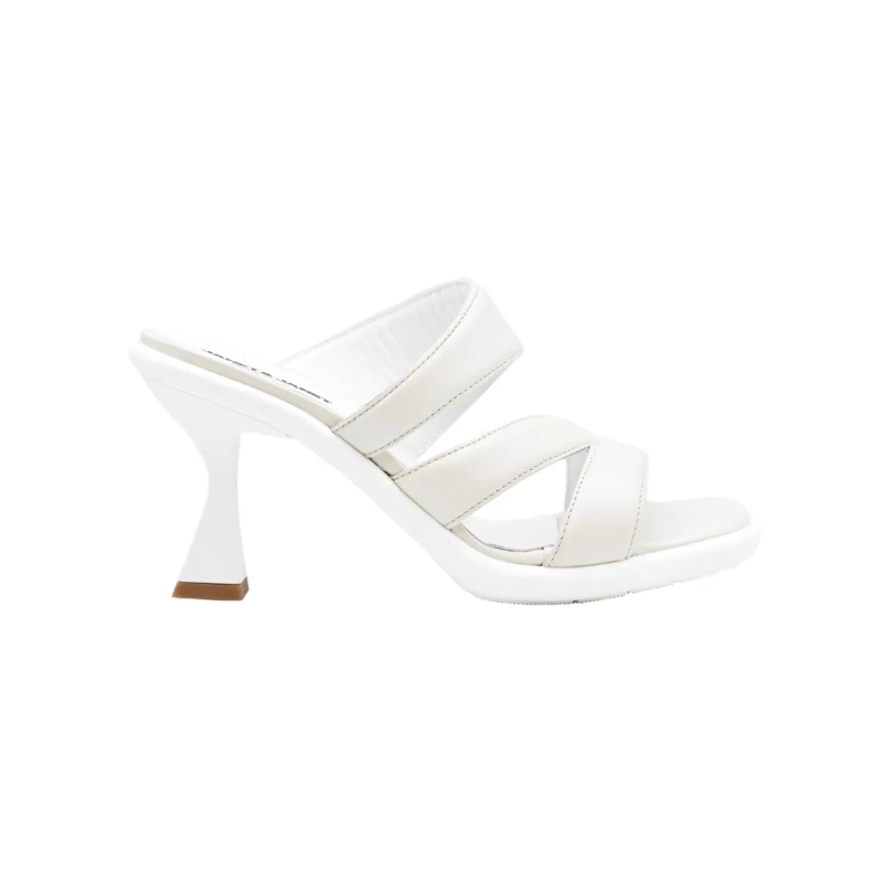 Janet & Janet Sandalen Open-Toe Sandals With Sculpted Heel White