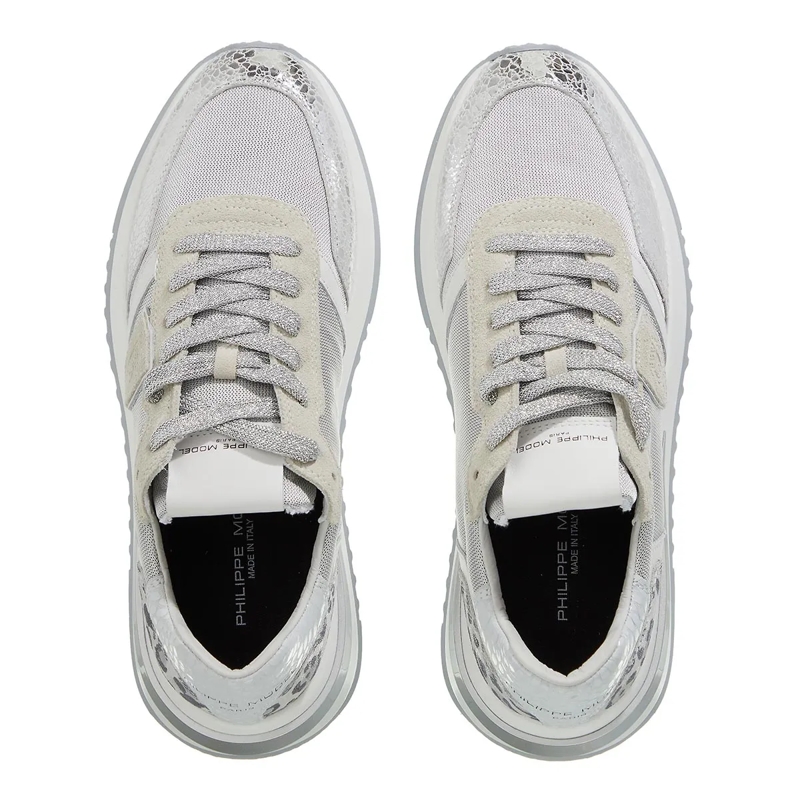 Philippe Model Low-Top-Sneaker Tropez 2.1 Low Woman Metal Animalier Argent(Image 6)