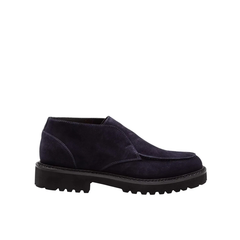 Doucal's Stiefel Adler Chukka Ankle Boot In Blue Suede Black
