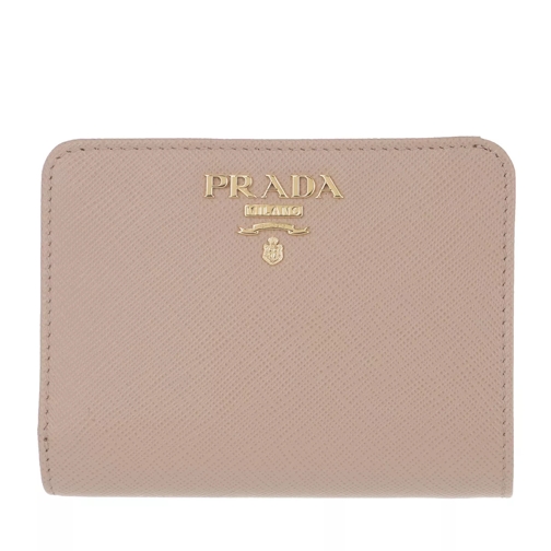 Prada Small Wallet Saffiano Leather Cipria Bi-Fold Portemonnee