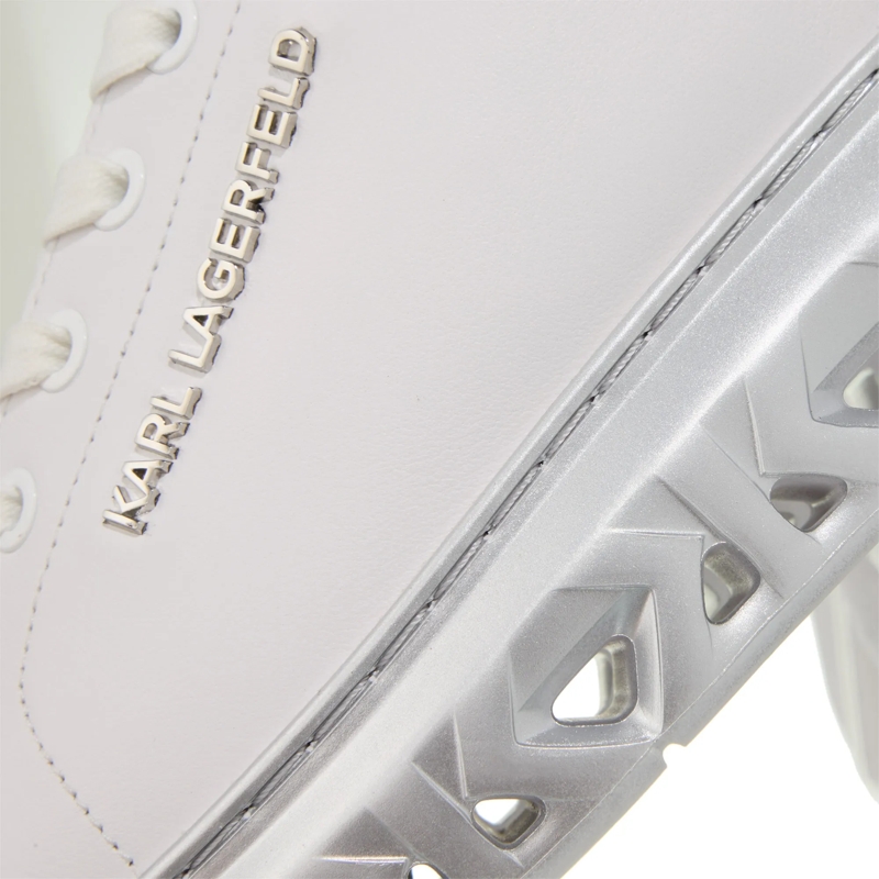 Karl Lagerfeld Lage-top sneaker Kapri Kite Lo Lace Lthr White Lthr W/Silver(Image 5)