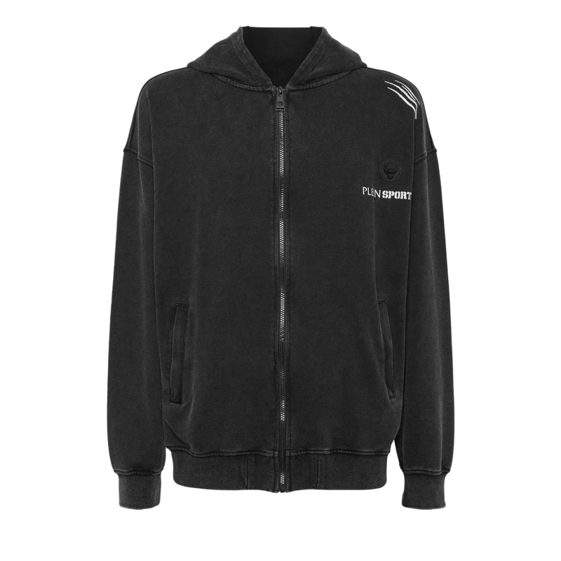 Plein Sport Sweatjacke Kapuzen-Sweatjacket schwarz