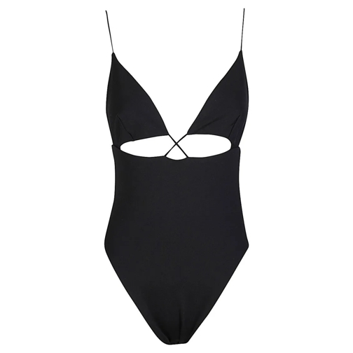 ZIAH  Logo One-piece Swimsuit Black