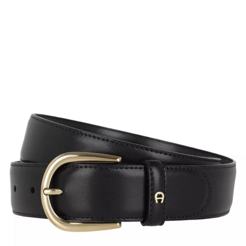 AIGNER Belt Black Cintura in pelle