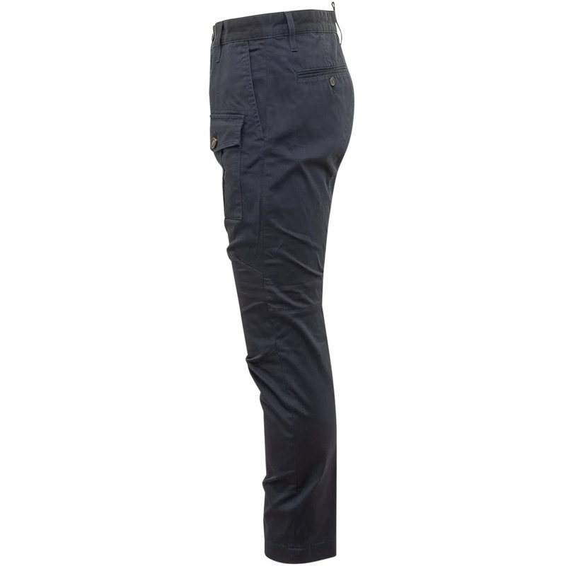 Dsquared2  Pantalone Cargo con Tasche e Bottoni dunkelblau(Image 3)