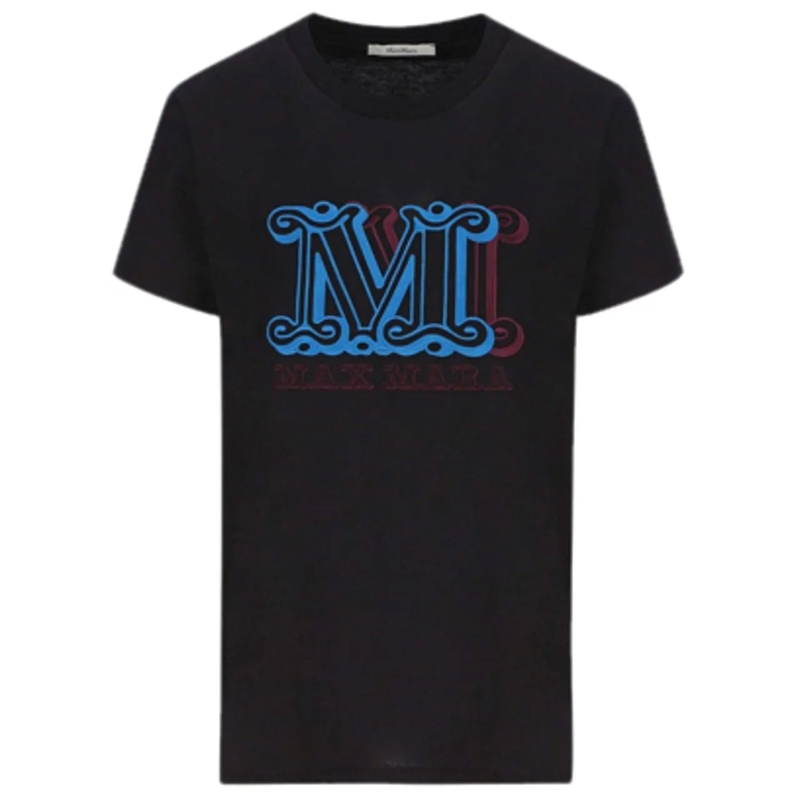 Max Mara T-Shirt T-shirt con monogramma M schwarz