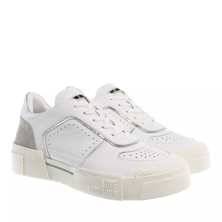 Moschino best sale white sneakers