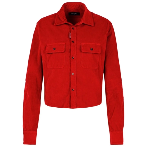 Dsquared2 Dean' Red Cotton Shirt Red Skjortor