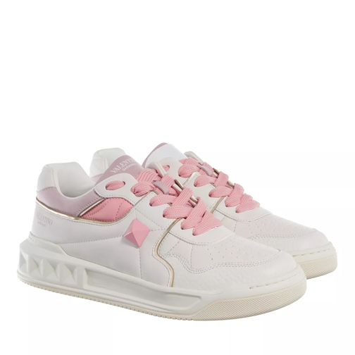 Valentino Garavani Sneaker One Stud  White Pink Low-Top Sneaker