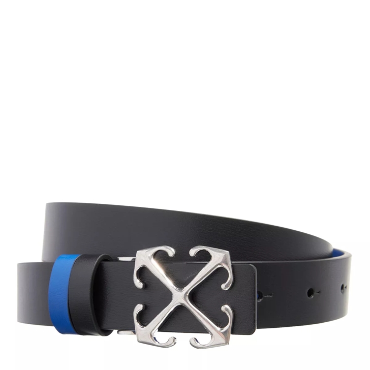 Off White Arrow Reversible Belt 25 Black Blue Leren Riem