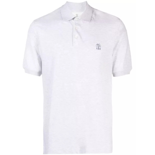 Brunello Cucinelli Cotton Piqué Polo White 