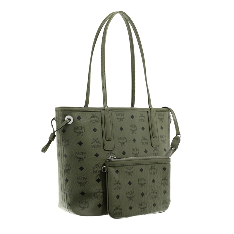 MCM Shopper Liz Vi Shopper Small Khaki Moss(Image 4)