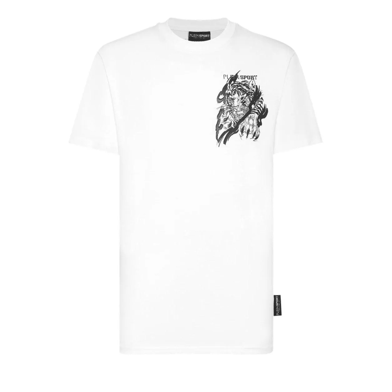 Plein Sport T-Shirt T-Shirt Tiger weiss