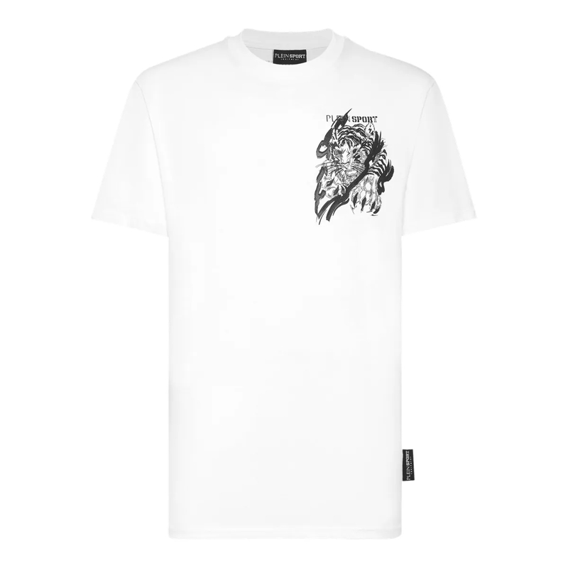 Plein Sport T-Shirt T-Shirt Tiger weiss