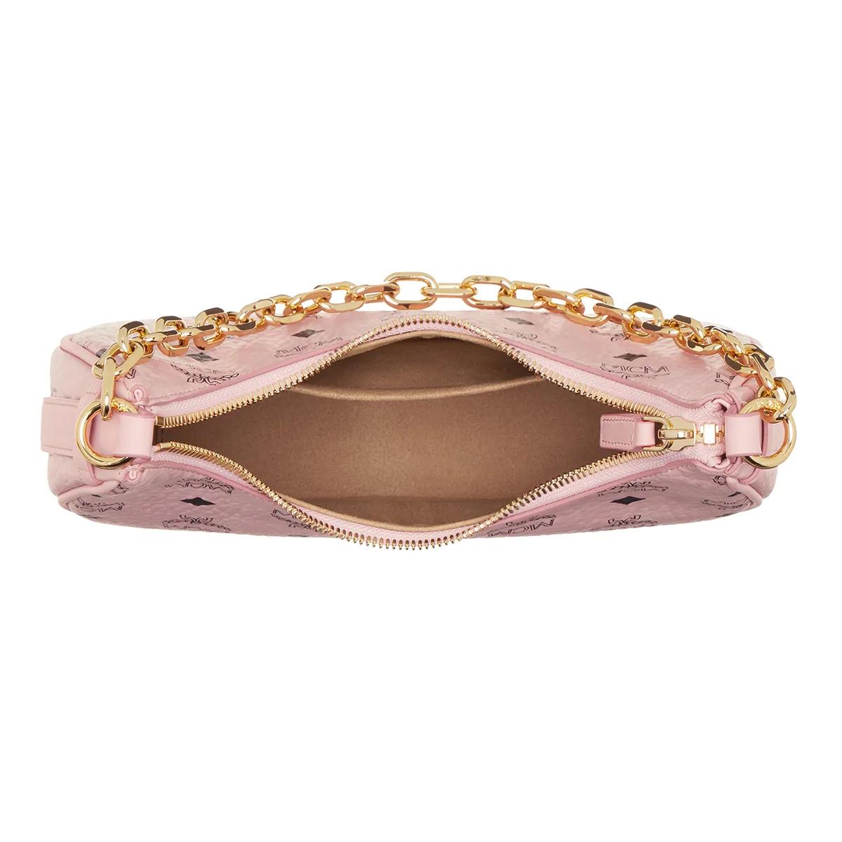 MCM Hobo bags Aren Hobo Small in poeder roze