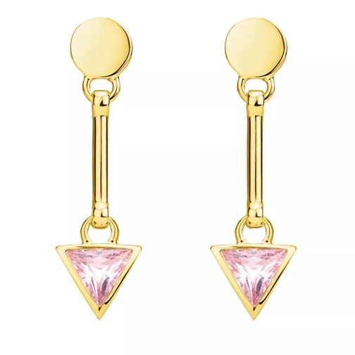 Thomas Sabo Earrings Triangle Gold/Pink Oorhanger
