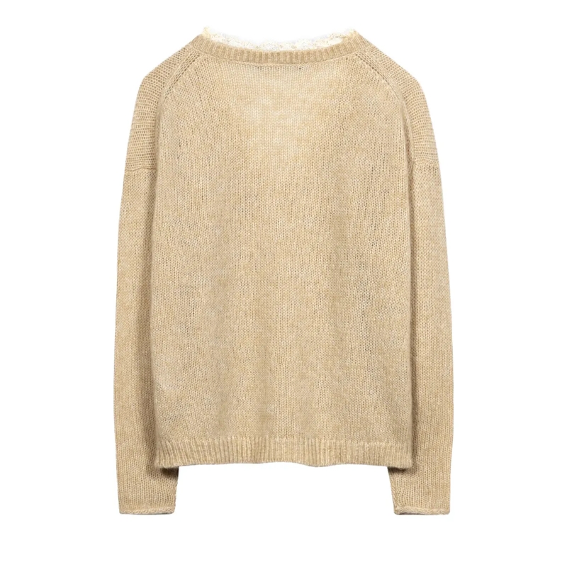 Luisa Cerano Trui V-Pullover aus Alpaka-Mix butter yellow(Image 6)