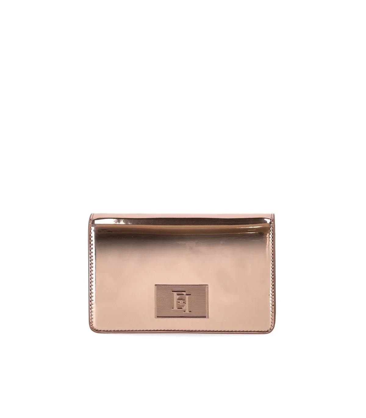 Elisabetta Franchi Crossbody Bags - ELISABETTA FRANCHI SKIN UMHÄNGETASCHE MIT SPIEGELE - Gr. unisize - in Gold - für Damen