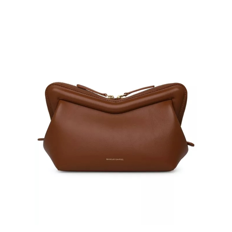 Mansur Gavriel Crossbody Bag Mini Frame Shoulder Bag In Brown Leather Brown(Image 2)