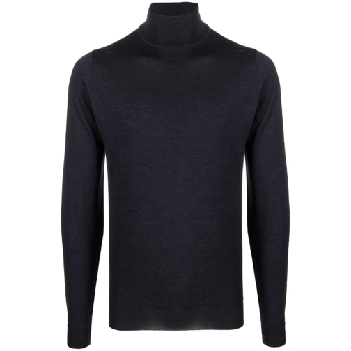 John Smedley Pullover Smoke Grey Cherwell Turtleneck Sweater Grey