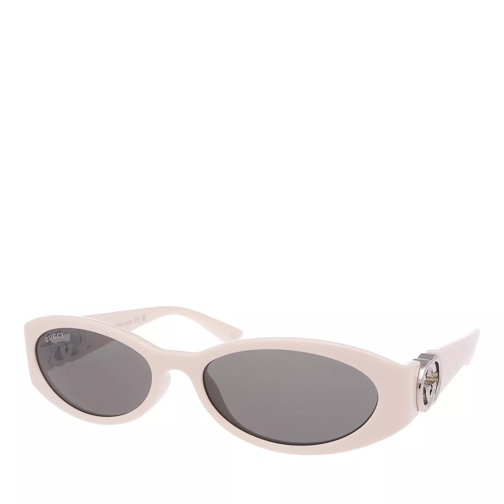 Gucci GG1660S-004 Ivory-Ivory-Grey Sunglasses