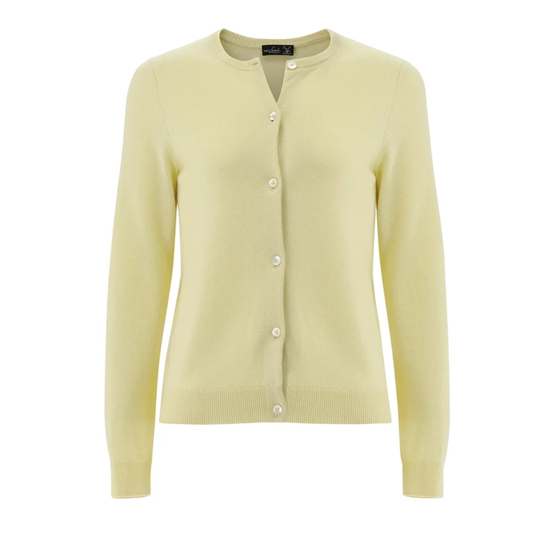 VAN LAACK Strickjacke Jacke Uni gelb