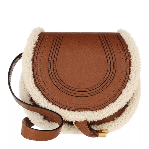Chloé Small Marcie Shoulder Bag Tan Borsa saddle