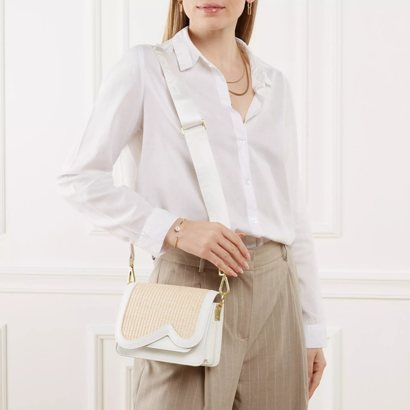 Bogner Crossbody Bag Bex Rafia Eartha Shoulderbag Xshf White(Image 3)