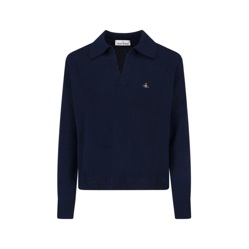 Vivienne Westwood Trui "Orb" Sweater – Dark Blue Neutrals